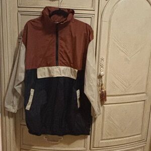 Fashion Nova Tri-Color Windbreaker